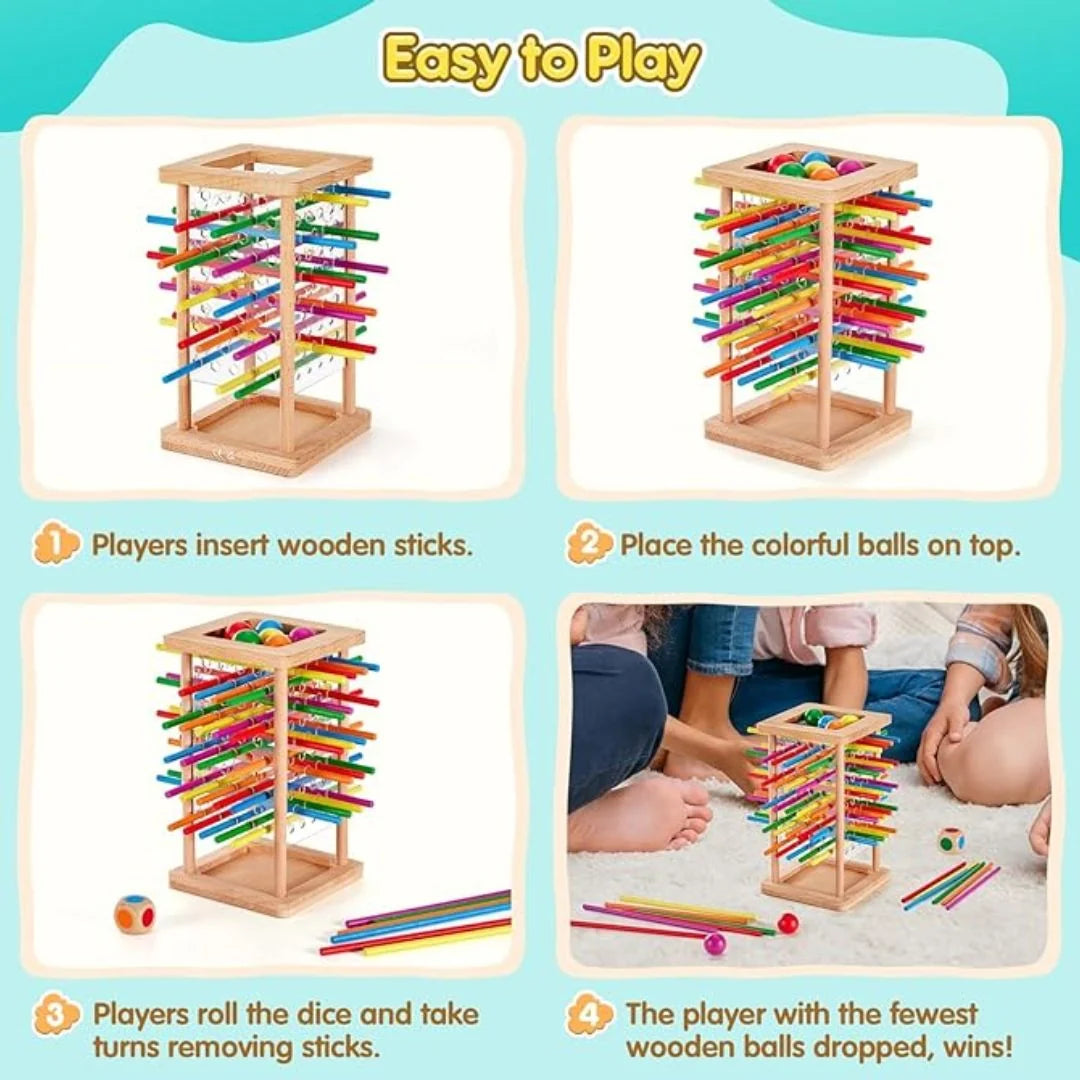 Stacking Game Solid Wood Non-Toxic 3-in-1