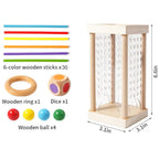 Stacking Game Solid Wood Non-Toxic 3-in-1