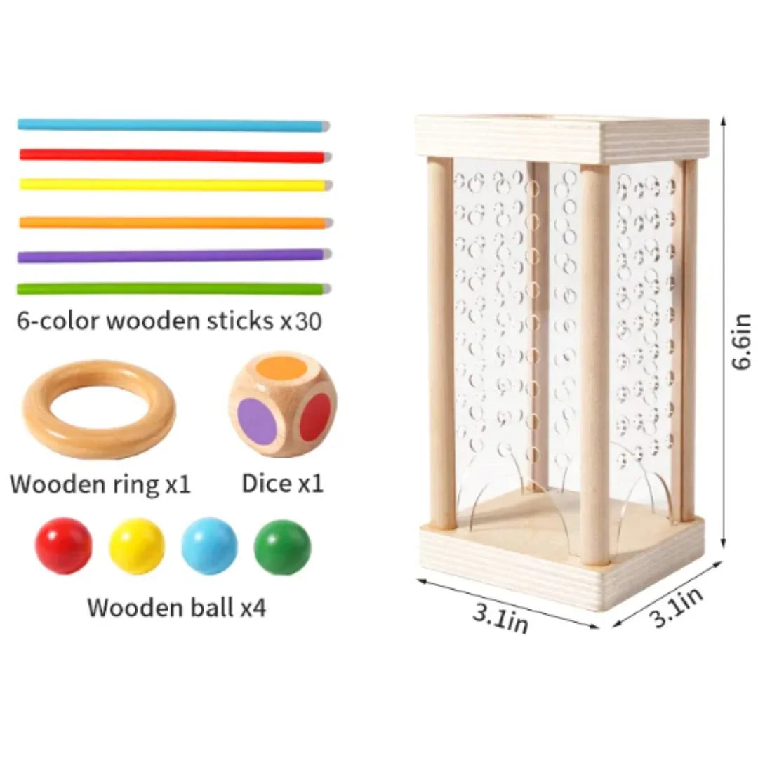 Stacking Game Solid Wood Non-Toxic 3-in-1