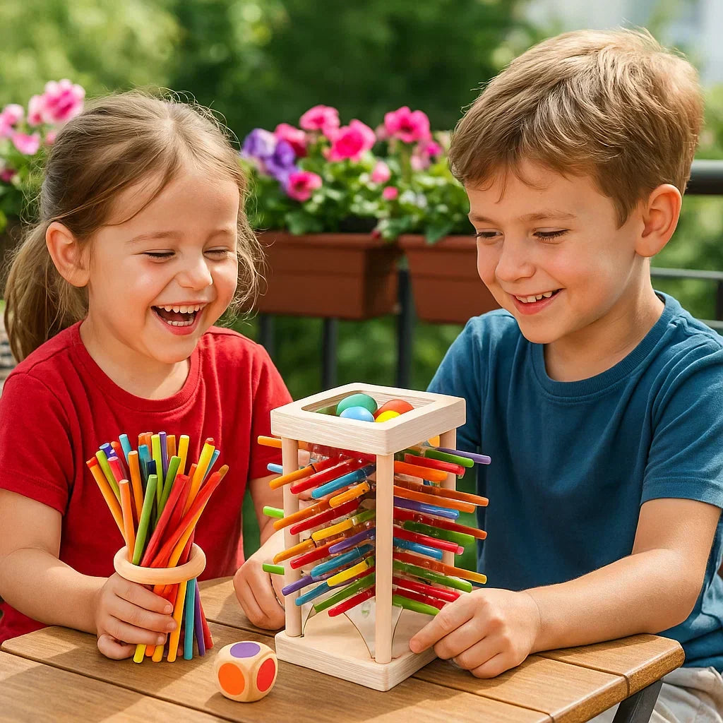 Stacking Game Solid Wood Non-Toxic 3-in-1