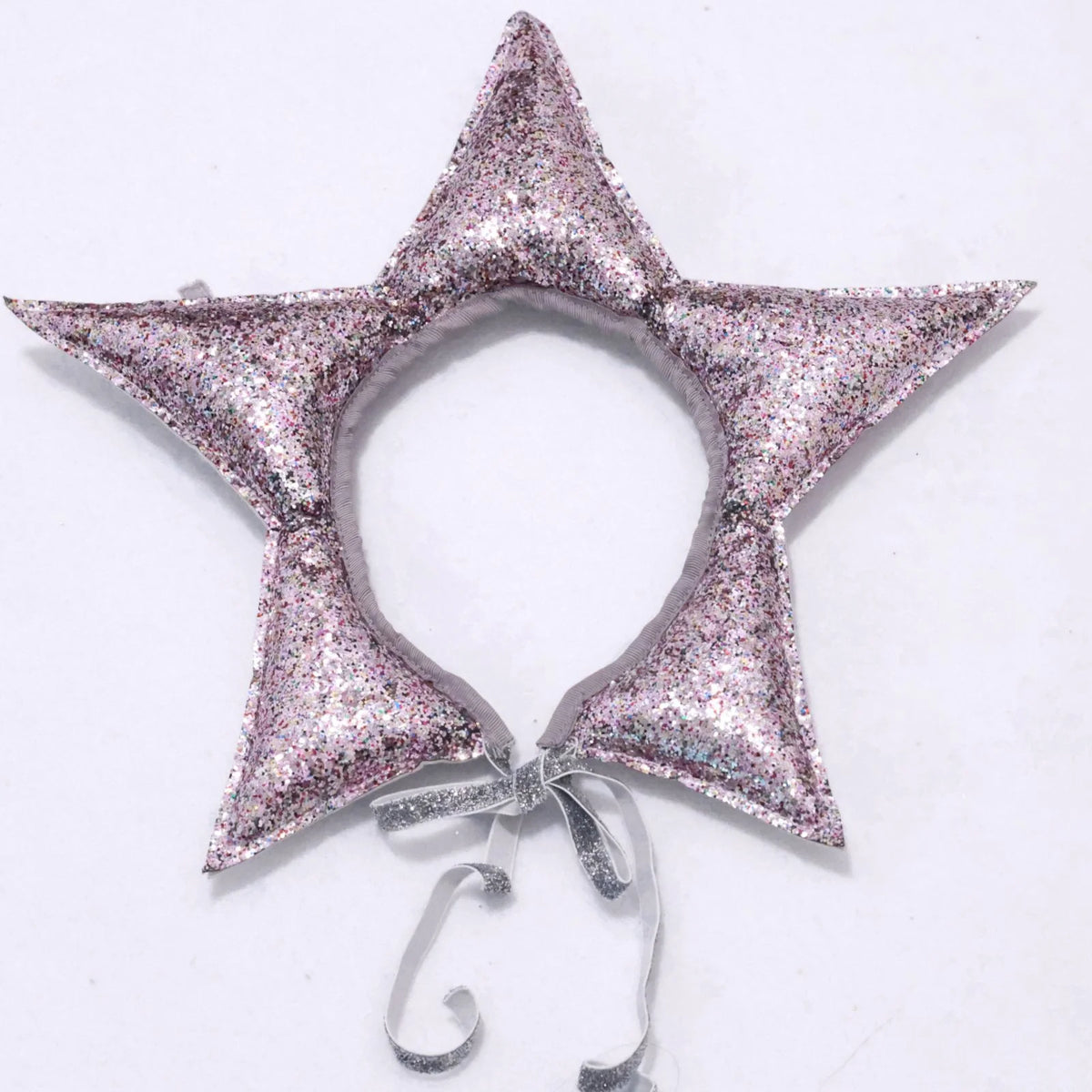 Star Headpiece Glitter Padded Adjustable Ties
