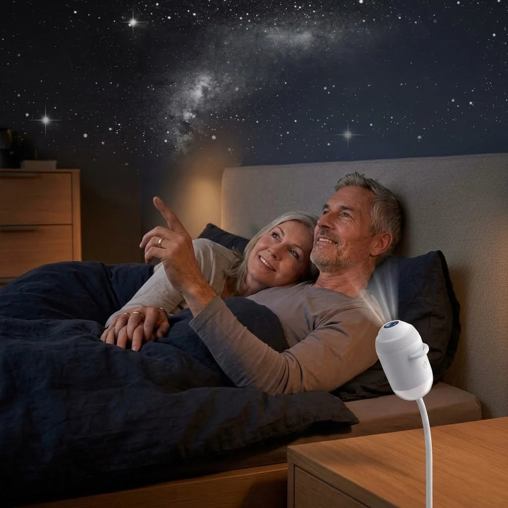 Starry Sky Projector USB Powered Adjustable Gooseneck 12 Patterns