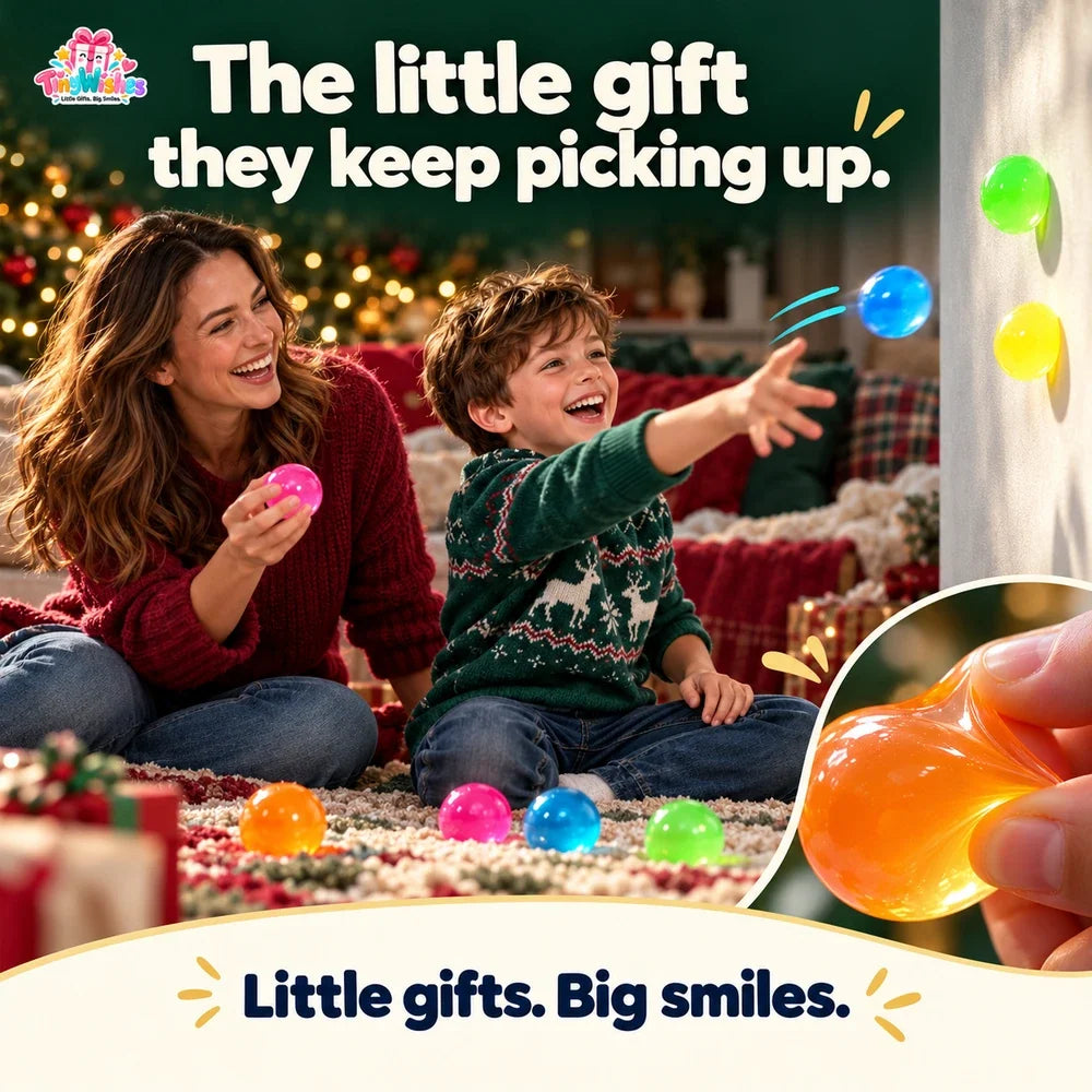 Sticky Toy Balls Glow In The Dark Tactile Sensory Play