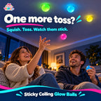 Sticky Toy Balls Glow In The Dark Tactile Sensory Play