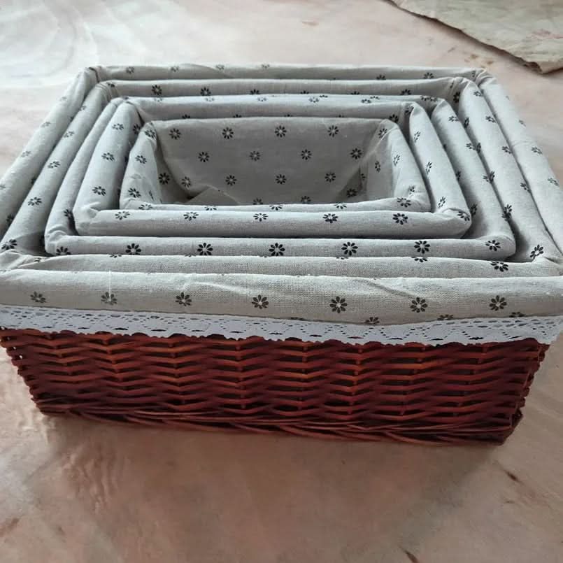 Storage Basket Handwoven & Soft Lined