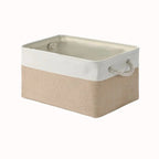 Storage Basket Linen Fabric Lightweight Wipe-Clean