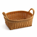 Storage Basket Rectangular Handwoven Natural Fibers