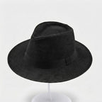 Straw Fedora Hat Handwoven UPF Sun Protection Adjustable Fit