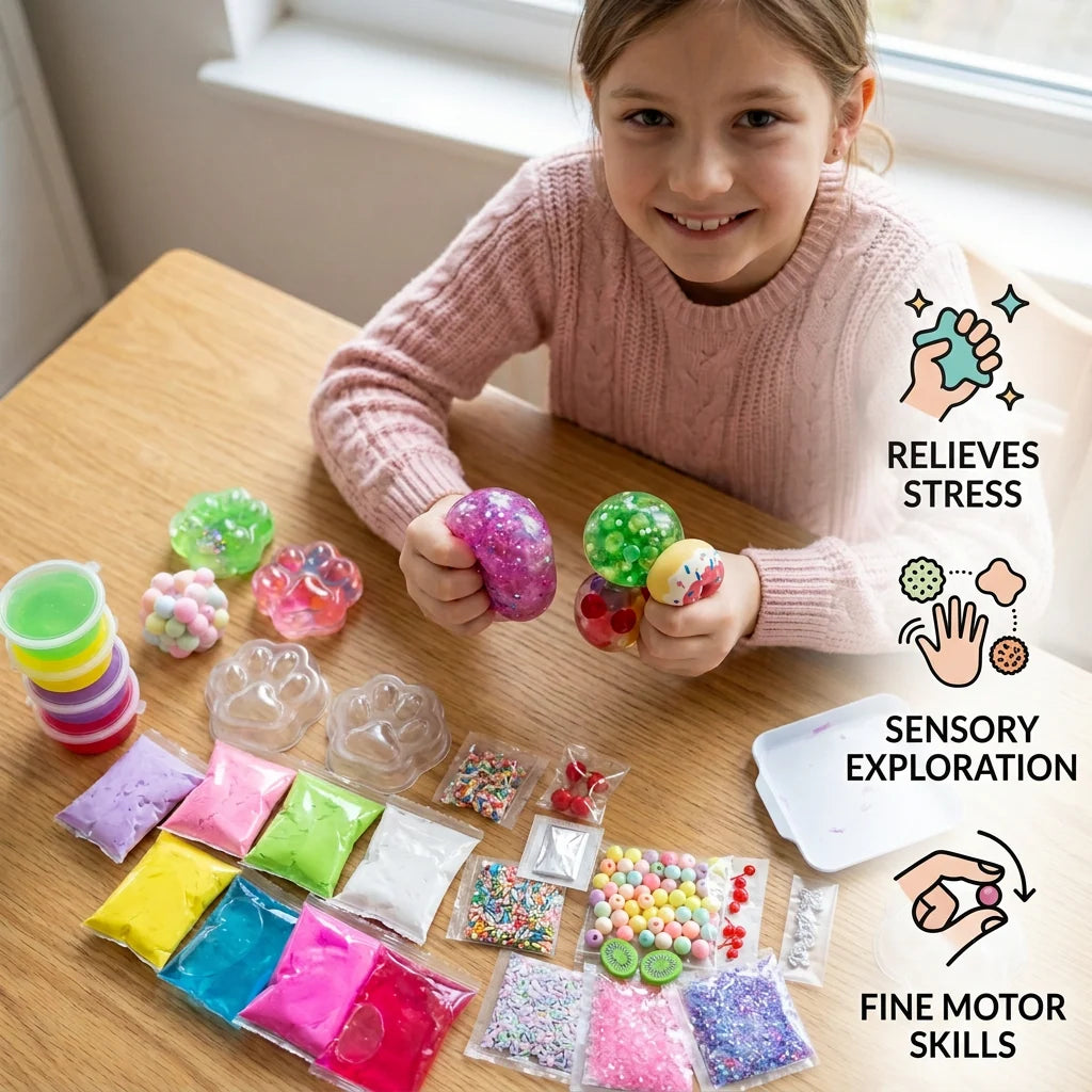 Stress Ball Making Kit DIY Sensory Craft for Kids