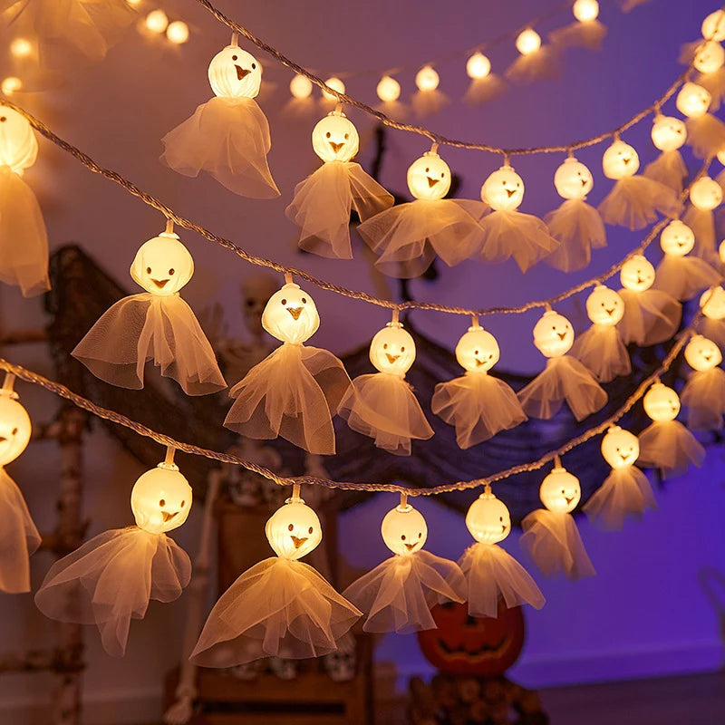 String Lights 20 Ghosts Warm White LED