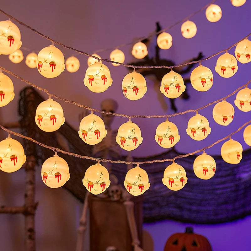 String Lights 20 Ghosts Warm White LED