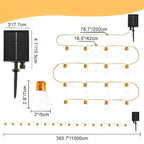 String Lights Clear Bulbs Warm LED Lighting