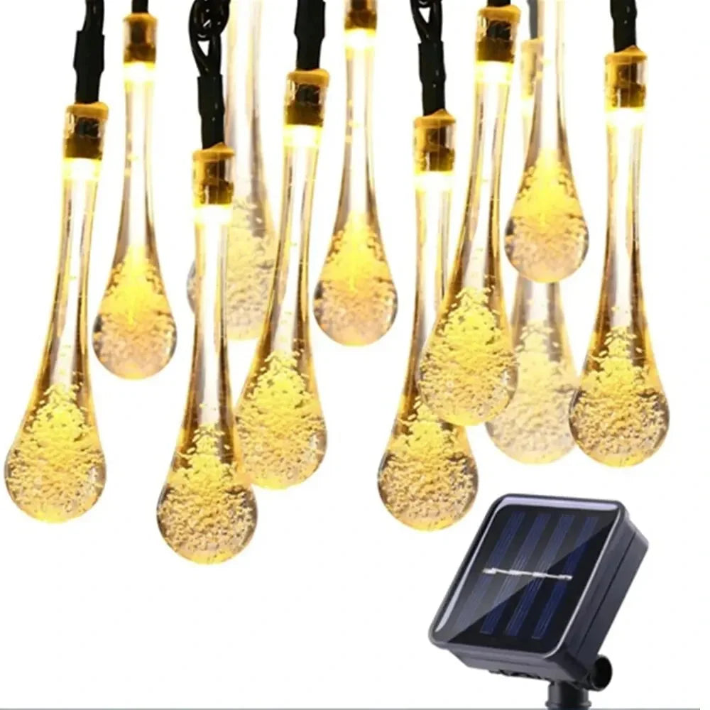 String Lights Solar IP65 Weatherproof 8 Hour Runtime