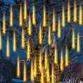 String Lights Solar Meteor Shower Adjustable Brightness