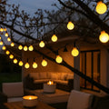 String Lights Solar Powered Auto Dusk Sensor IP65 Weatherproof