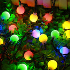 String Lights Solar Powered Auto Dusk Sensor IP65 Weatherproof