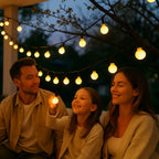 String Lights Solar Powered Auto Dusk Sensor IP65 Weatherproof
