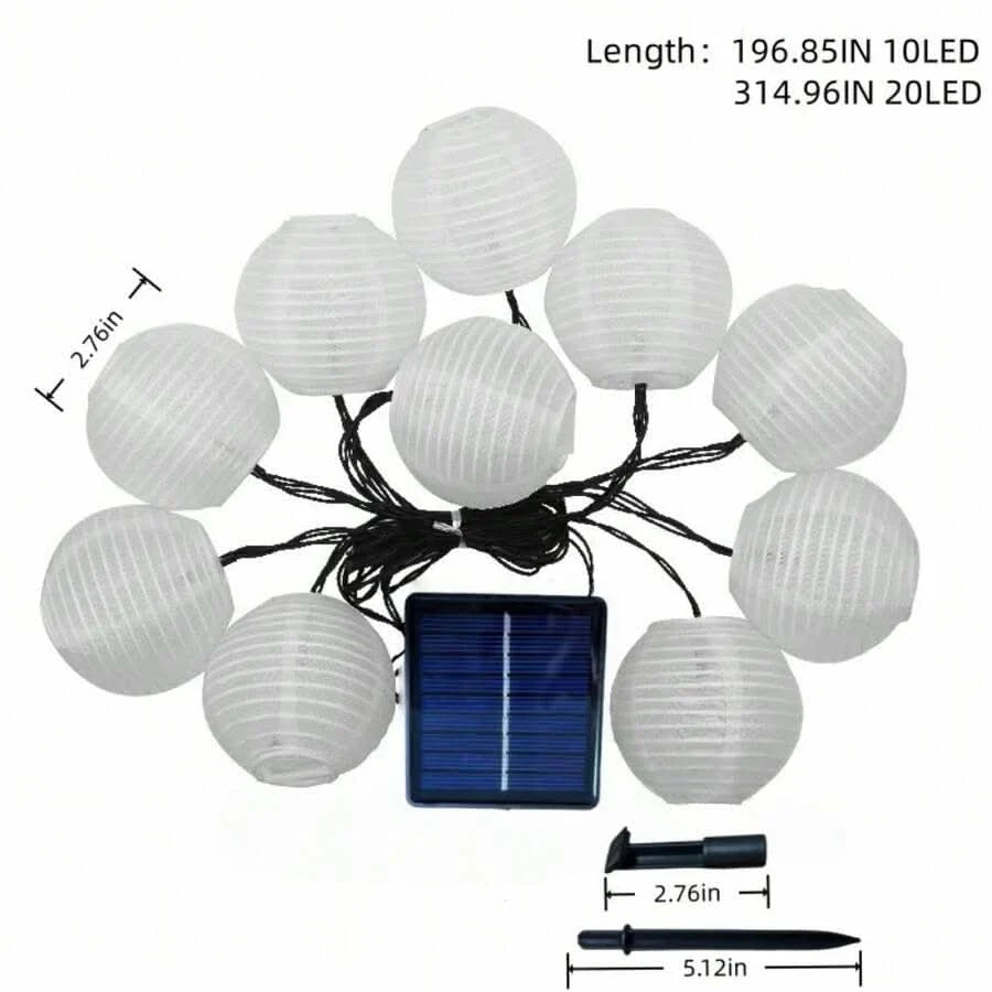 String Lights Solar Powered LED 8 Lighting Modes