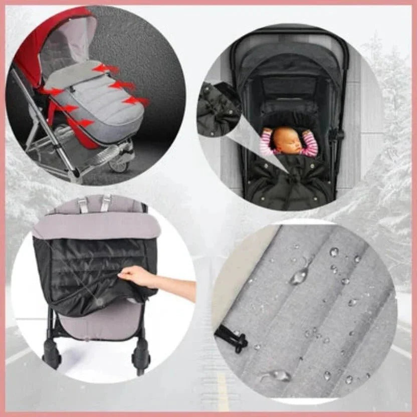 Stroller Footmuff Universal Fit Weather-Resistant Soft Lining