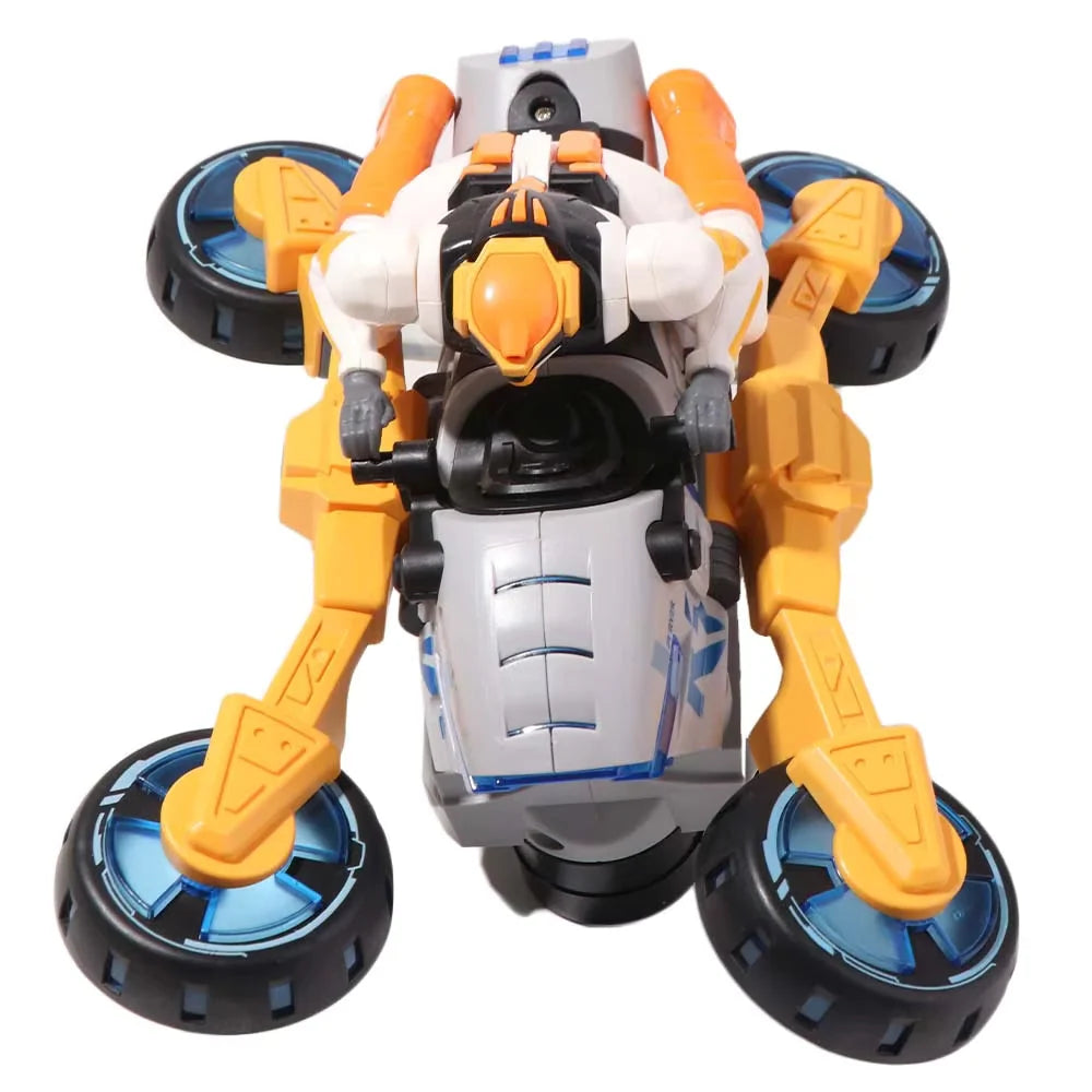 Stunt Bike Toy 2-in-1 Transforming Action Figure
