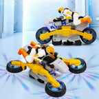 Stunt Bike Toy 2-in-1 Transforming Action Figure