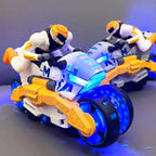 Stunt Bike Toy 2-in-1 Transforming Action Figure