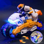 Stunt Bike Toy 2-in-1 Transforming Action Figure