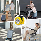 Suitcase Wheel Covers Silicone Noise-Reducing Set of 8
