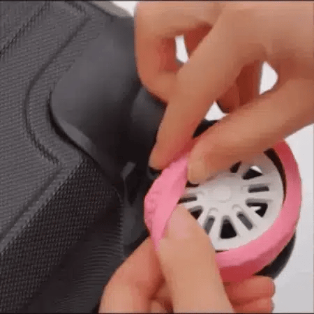 Suitcase Wheel Covers Silicone Noise-Reducing Set of 8