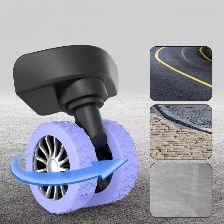 Suitcase Wheel Covers Silicone Noise-Reducing Set of 8