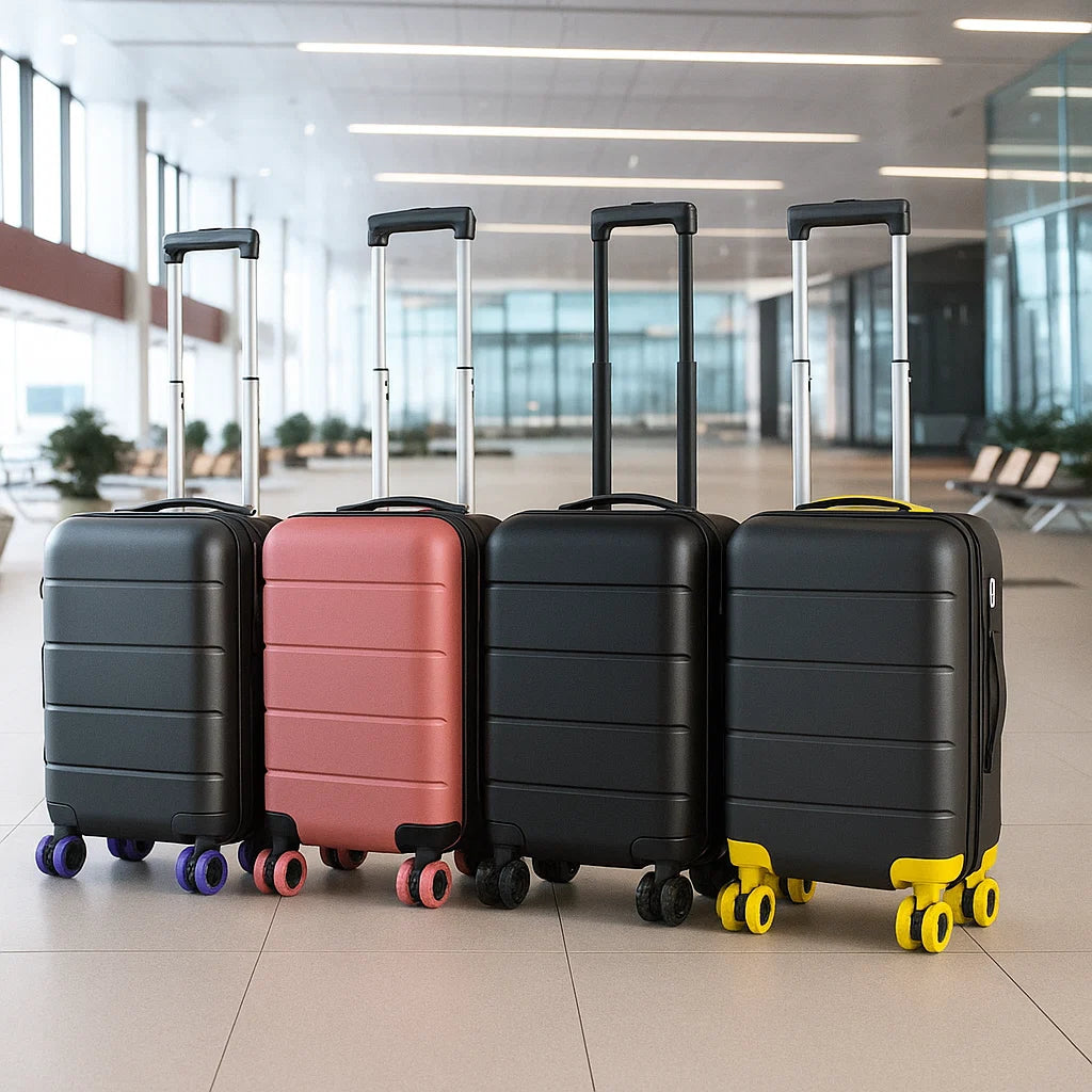 Suitcase Wheel Covers Silicone Noise-Reducing Set of 8