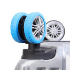 Suitcase Wheel Covers Silicone Noise-Reducing Set of 8