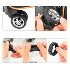 Suitcase Wheel Covers Silicone Noise-Reducing Set of 8