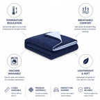 Summer Blanket Temperature Regulating Breathable Fill Machine Washable