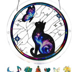 Sun Catcher Round Shatterproof Acrylic & Metal Chain