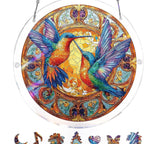 Sun Catcher Round Shatterproof Acrylic & Metal Chain