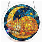Sun Catcher Round Shatterproof Acrylic & Metal Chain