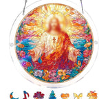 Sun Catcher Round Shatterproof Acrylic & Metal Chain