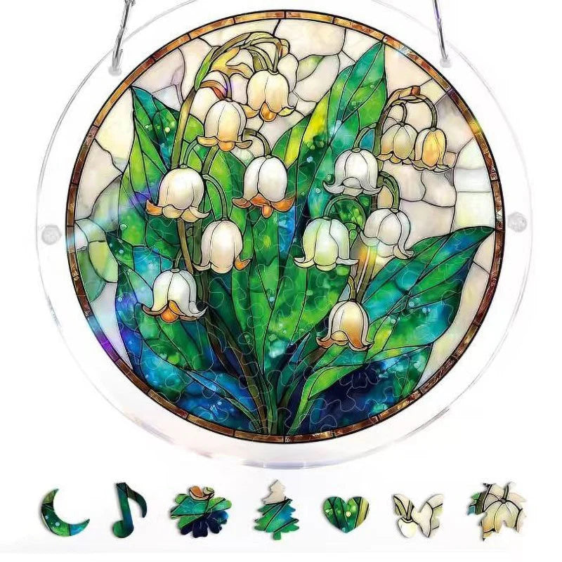 Sun Catcher Round Shatterproof Acrylic & Metal Chain