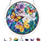 Sun Catcher Round Shatterproof Acrylic & Metal Chain