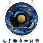 Sun Catcher Round Shatterproof Acrylic & Metal Chain