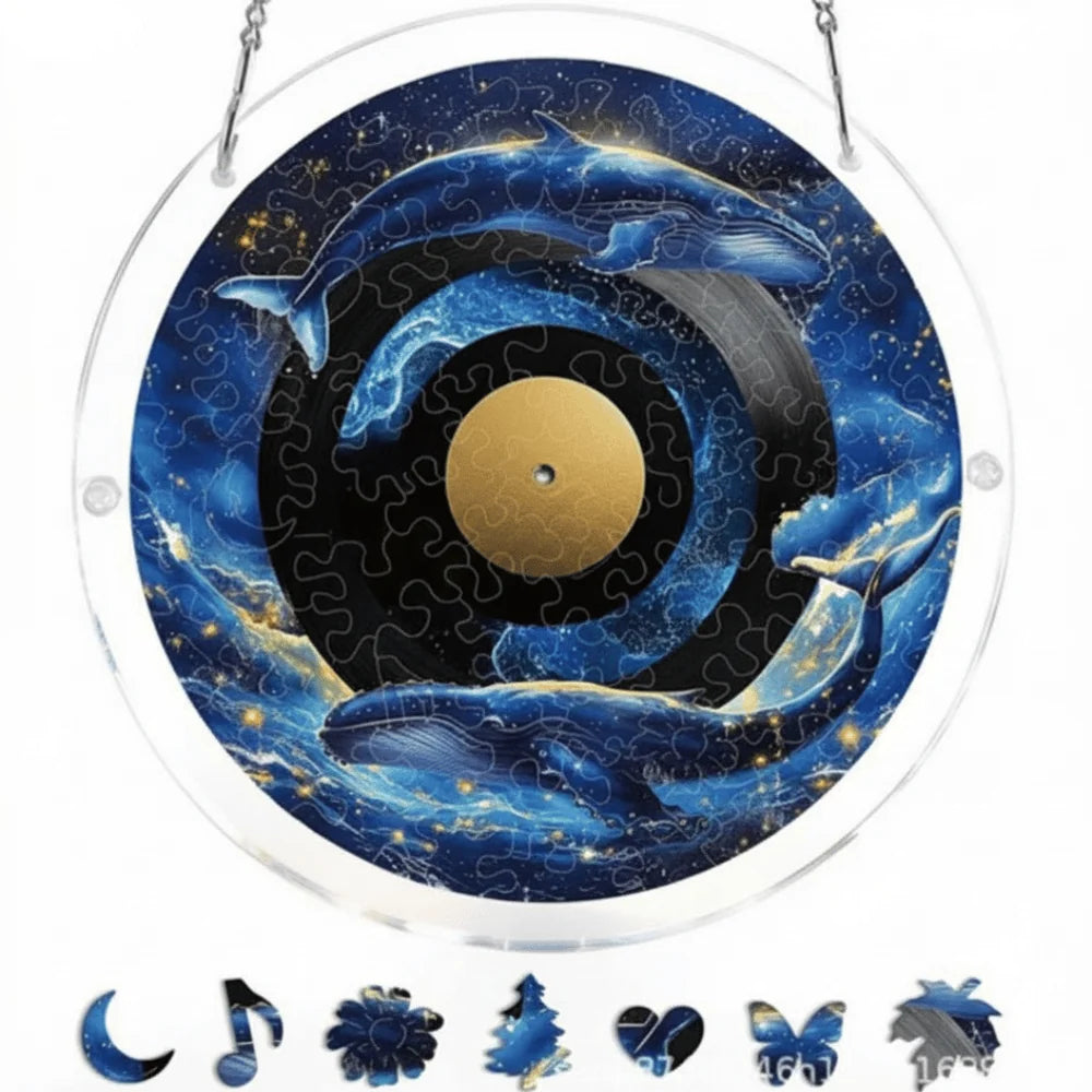 Sun Catcher Round Shatterproof Acrylic & Metal Chain