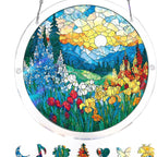 Sun Catcher Round Shatterproof Acrylic & Metal Chain