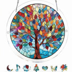 Sun Catcher Round Shatterproof Acrylic & Metal Chain