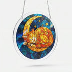 Sun Catcher Round Shatterproof Acrylic & Metal Chain