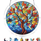 Sun Catcher Round Shatterproof Acrylic & Metal Chain