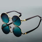 Sunglasses Retro Round Metal Frame UV400 Protection