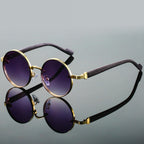 Sunglasses Retro Round Metal Frame UV400 Protection