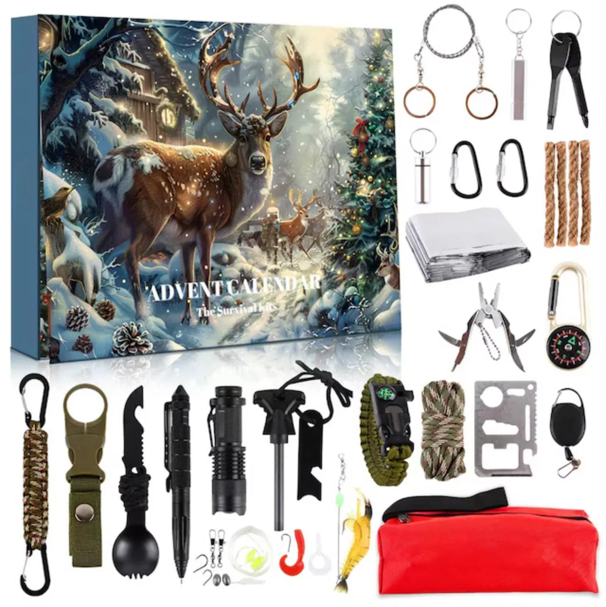 Survival Kit 24-Piece Compact Lightweight Advent Calendar