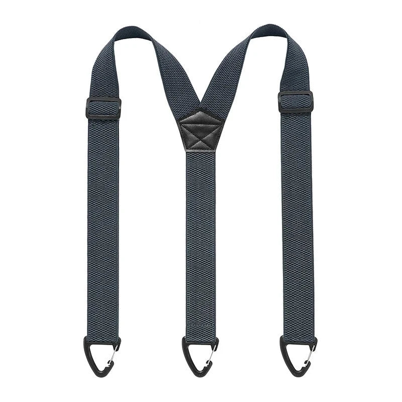 Suspenders Adjustable Elastic Belt Loop Hooks Y-Back or X-Back
